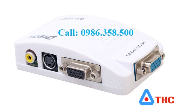 Bộ chuyển đổi VGA sang AV/SVIDEO D-TECH 7001